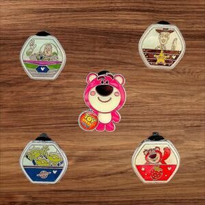 5 Toy Story Disney Parks Trading Pins, Plus 2 Bonus Pins
